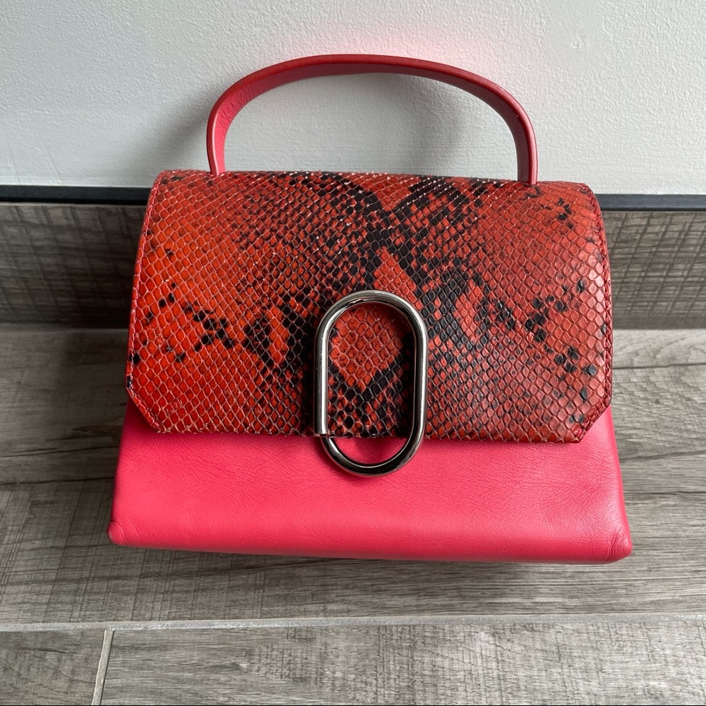 Philip Lim Alix crossbody snakeskin leather bag